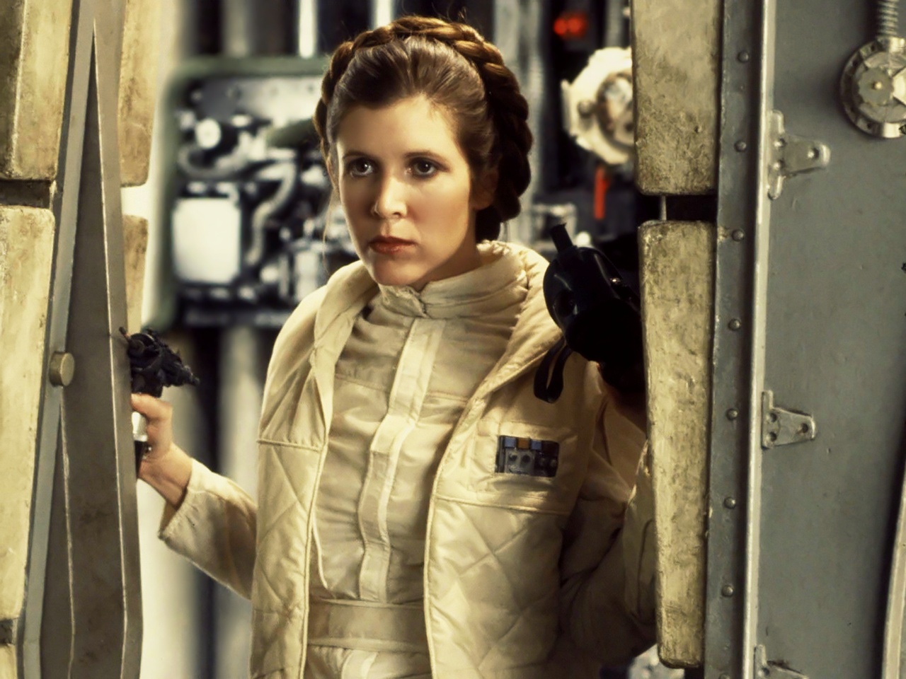 Princess Leia kissing Chewbacca, 1977-1983